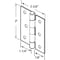 Prime-Line Screen Door Replacement Hinges, 3 in. Long, Steel, Aluminum (1 Pair) K 5038 - alternate 3